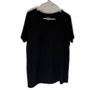 Torrid Normcore Minimalist Casual Black Basic Short Sleeve Round Neck Tee Sz 1X